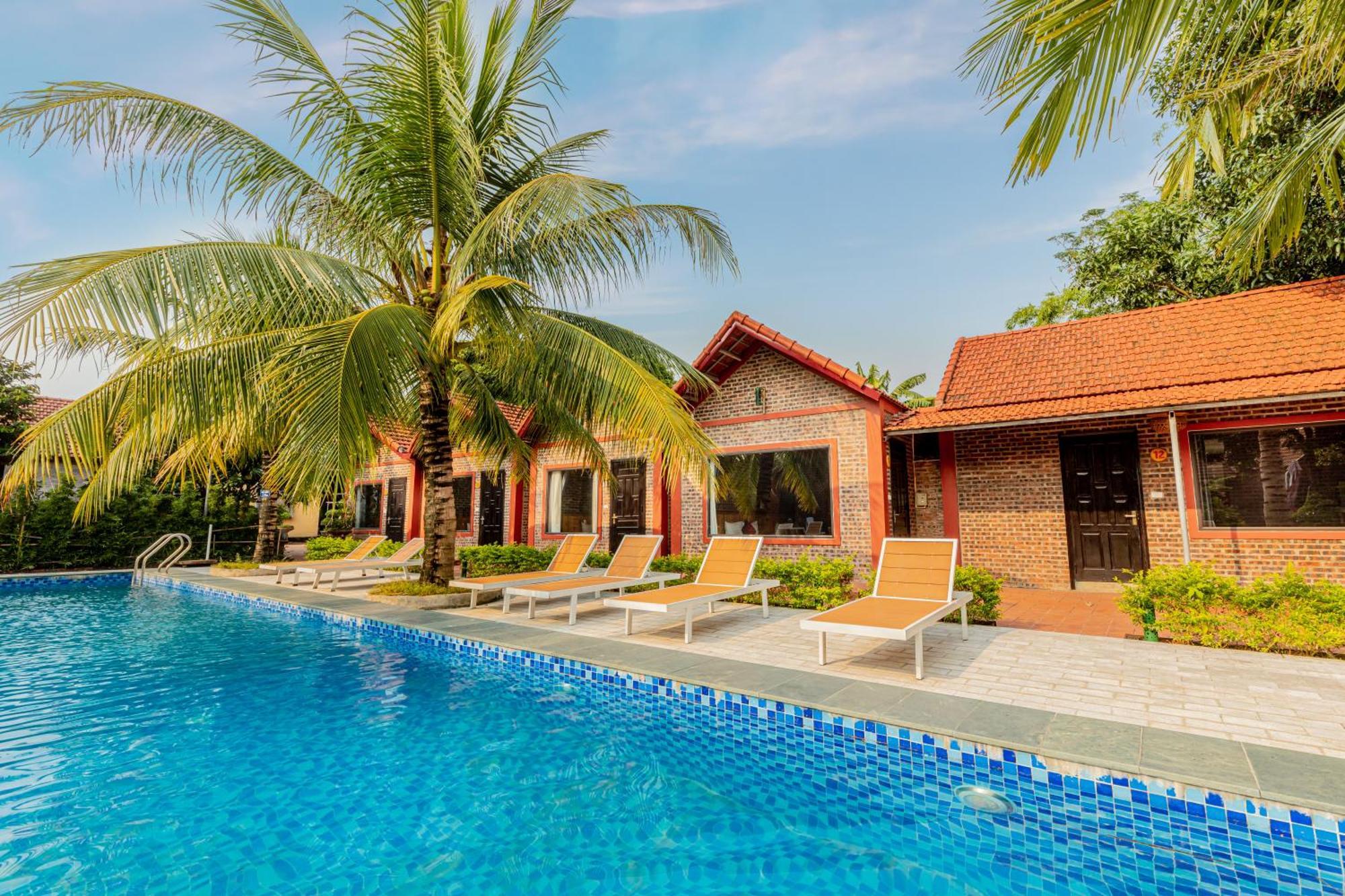Tam Coc Green Garden Bungalow นิญบิ่ญ ภายนอก รูปภาพ