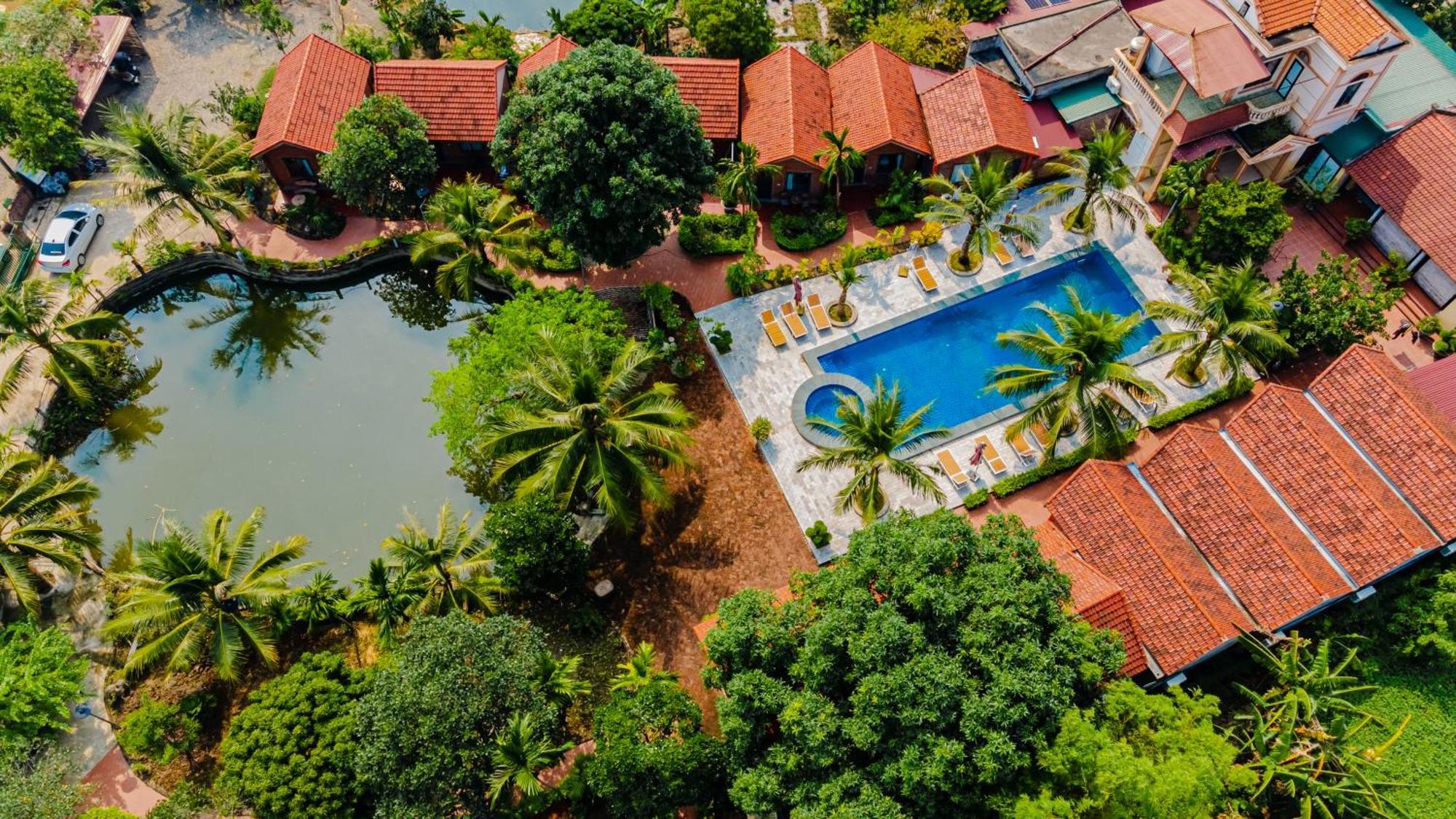 Tam Coc Green Garden Bungalow นิญบิ่ญ ภายนอก รูปภาพ
