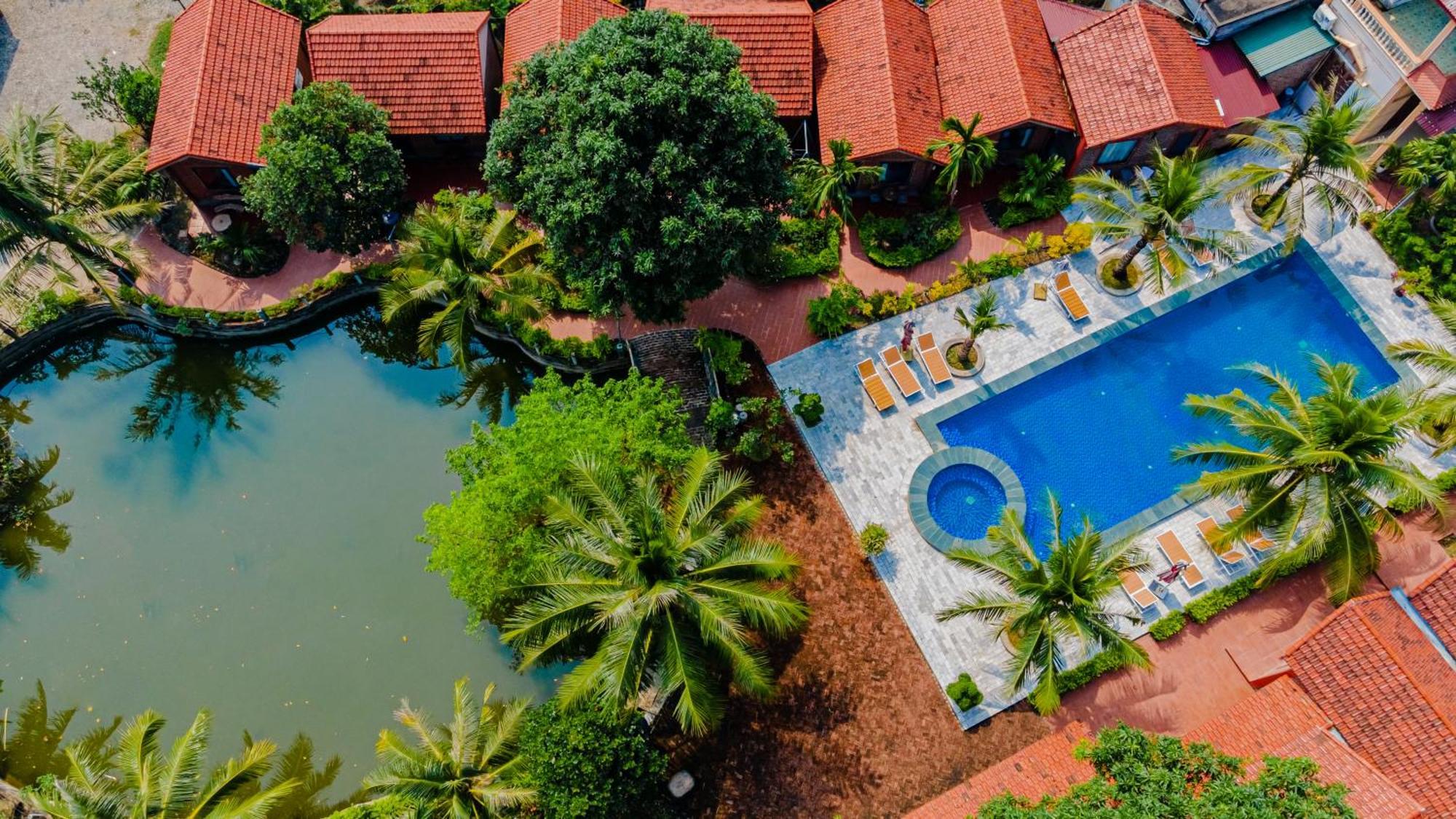 Tam Coc Green Garden Bungalow นิญบิ่ญ ภายนอก รูปภาพ