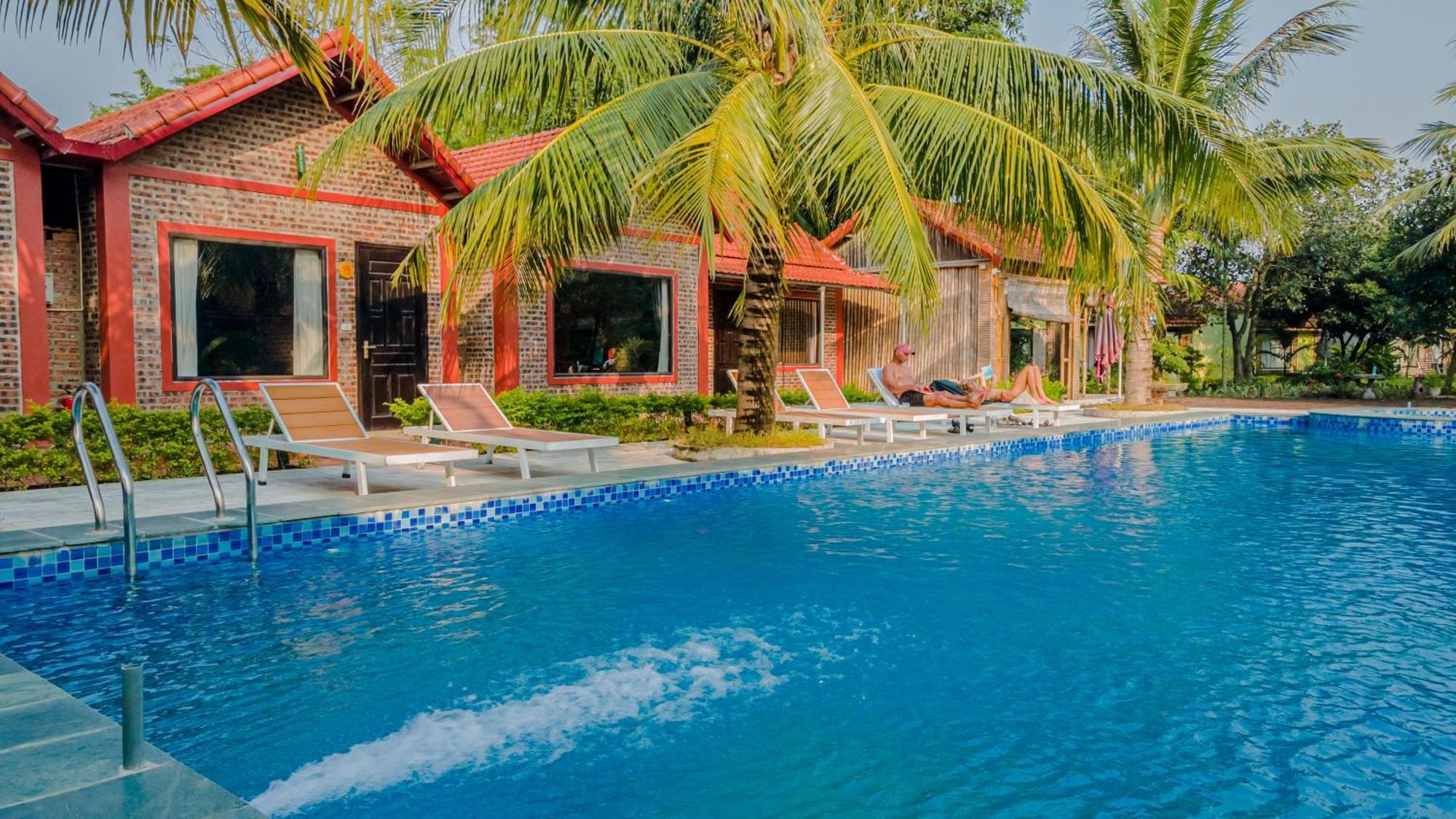 Tam Coc Green Garden Bungalow นิญบิ่ญ ภายนอก รูปภาพ