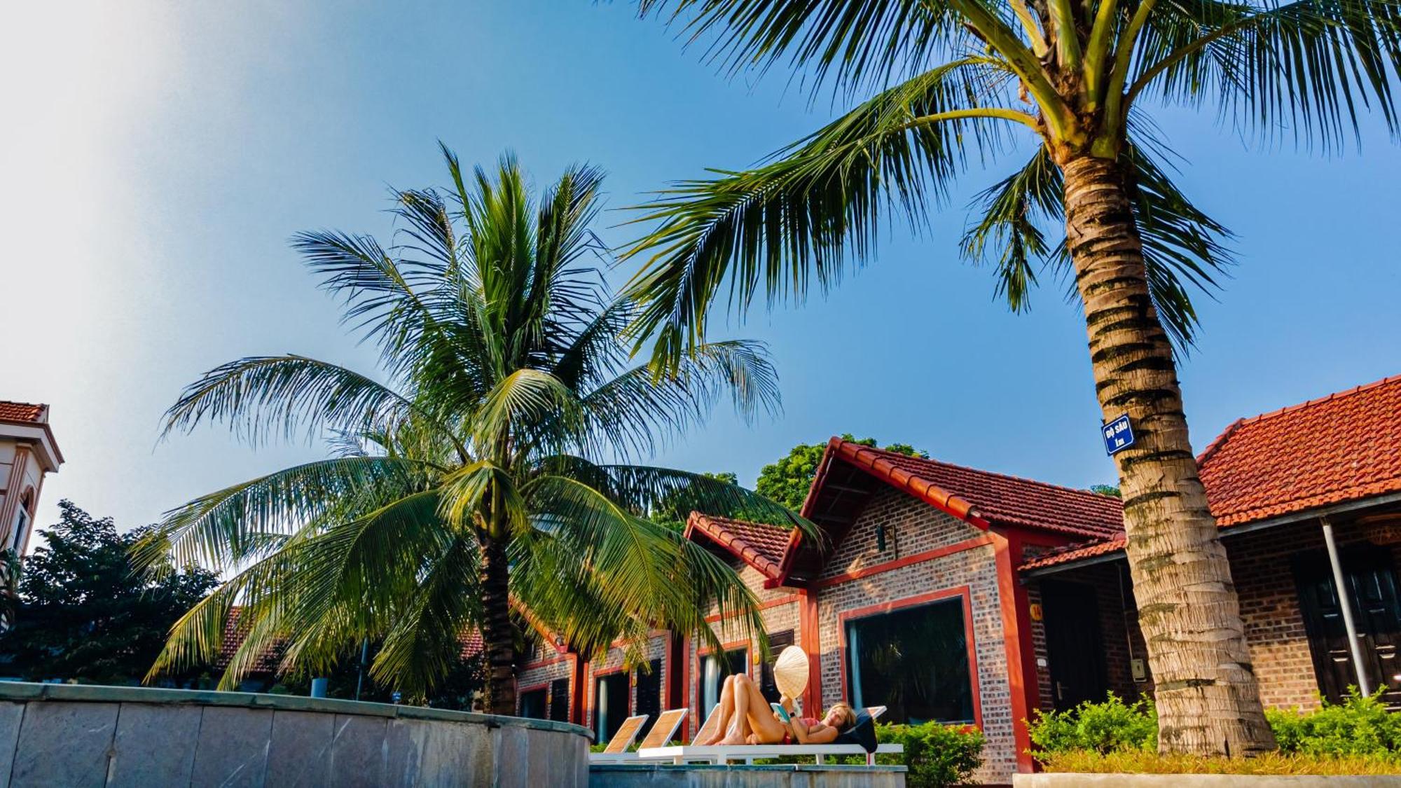 Tam Coc Green Garden Bungalow นิญบิ่ญ ภายนอก รูปภาพ