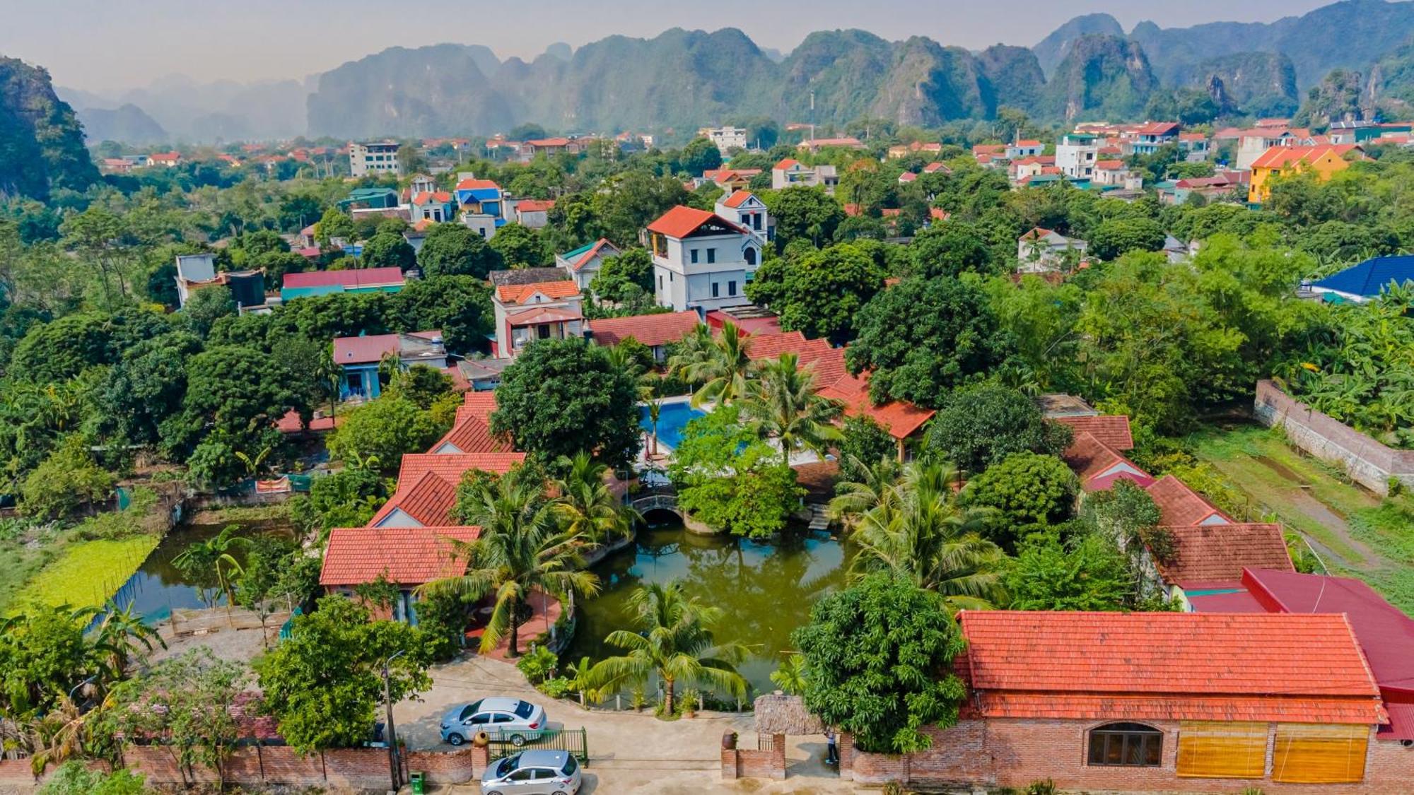 Tam Coc Green Garden Bungalow นิญบิ่ญ ภายนอก รูปภาพ