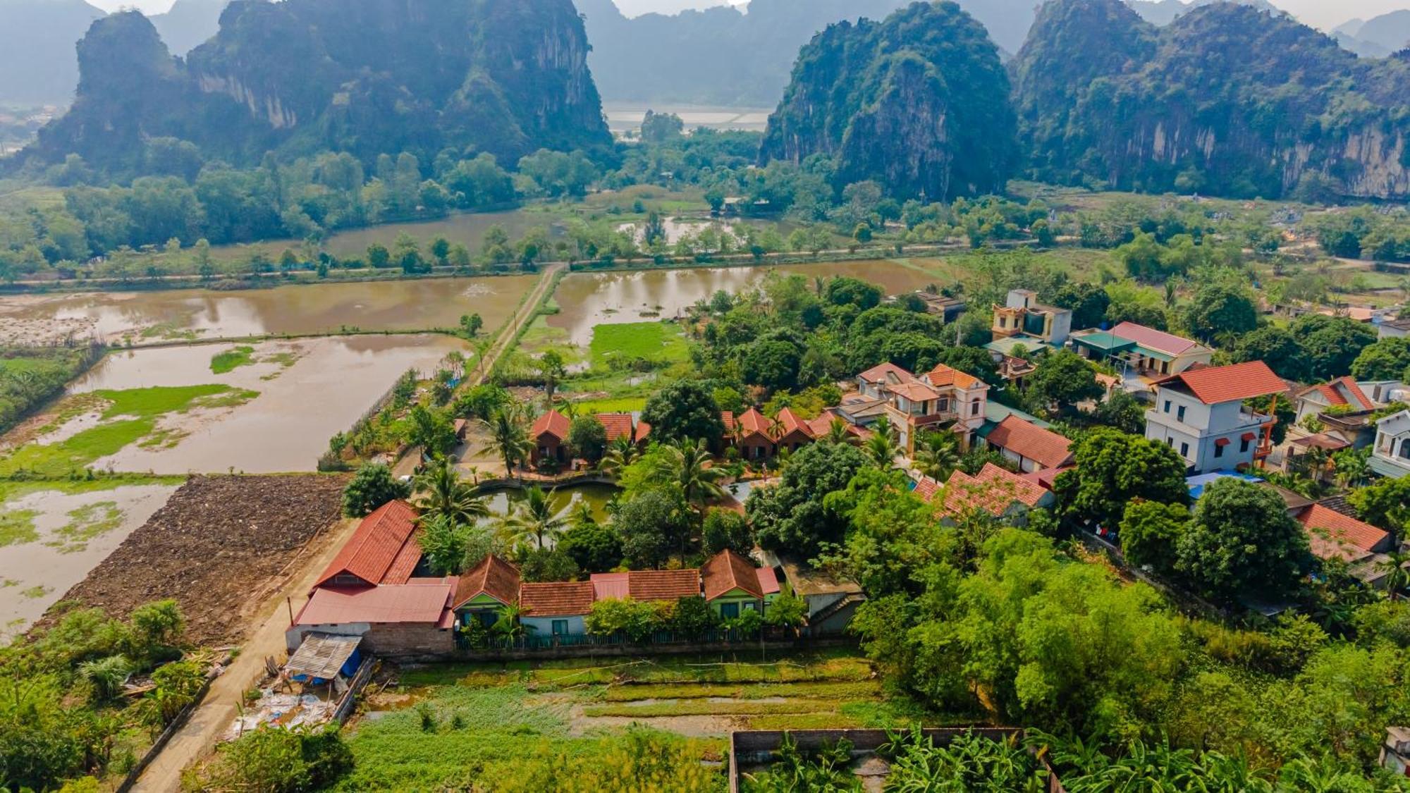 Tam Coc Green Garden Bungalow นิญบิ่ญ ภายนอก รูปภาพ